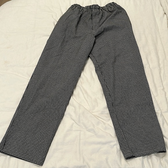 Vintage Newchef Chef Pants Black & White Checkered - Picture 1 of 3